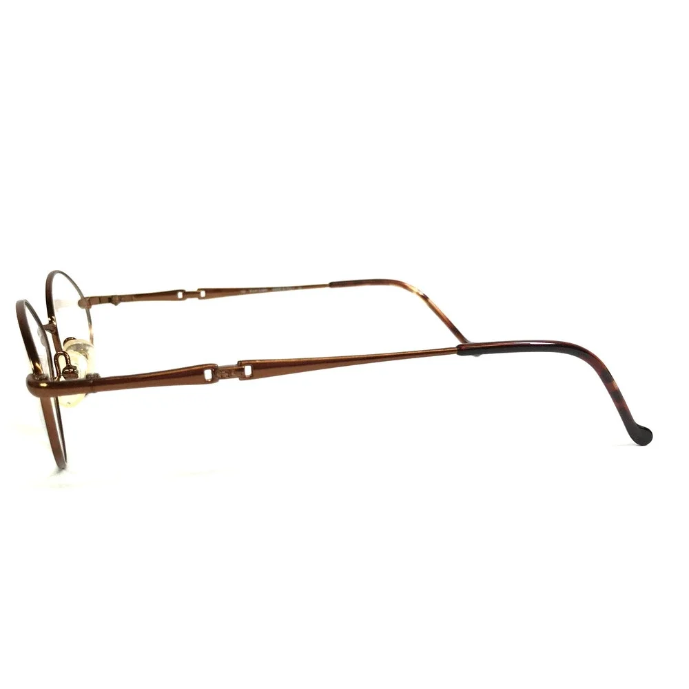 Vintage Ralph Lauren Eyeglasses Frames RL619 8ZF Shiny Brown Oval 48-18-135